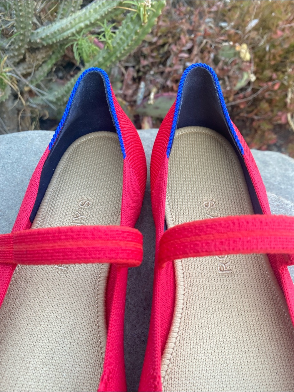 Rothy's The Max Square Mary Jane In Lollipop Red - Picture 14 of 16